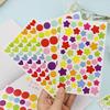 6 листов/партия, красочные точки, любовь, сердце, звезды, забавные украшения для скрапбукинга, дневника, Escolar
