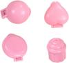 Cake Pop Cutter: 4-Piece 3D Printed Spherical Mold Set with Pusher Pink Round Baking Tool for Home Baking Birthday Parties Wedding Desserts