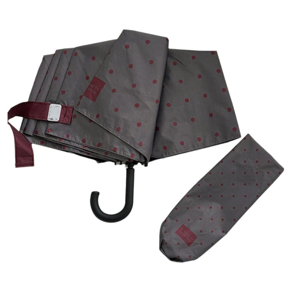 8-Rib Polka Dot Umbrella UV Protection Portable Parasol Korean Style Travel Rain Umbrella Women