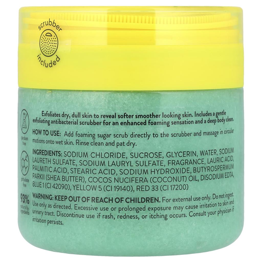 Onyx Professional, Coconut Bliss, Foaming Sugar Scrub, Coconut and Vanilla, 16 Oz (453 G)
