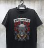 НОВЫЙ! Редкая черная хлопковая футболка Megadeth Vic Rattlehead унисекс
