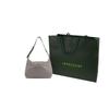 Longchamp Le Pliage Xtra 32 Snap Zipper Hobo Leather Crescent Bag Women bags Dove-Grey 10189987P55