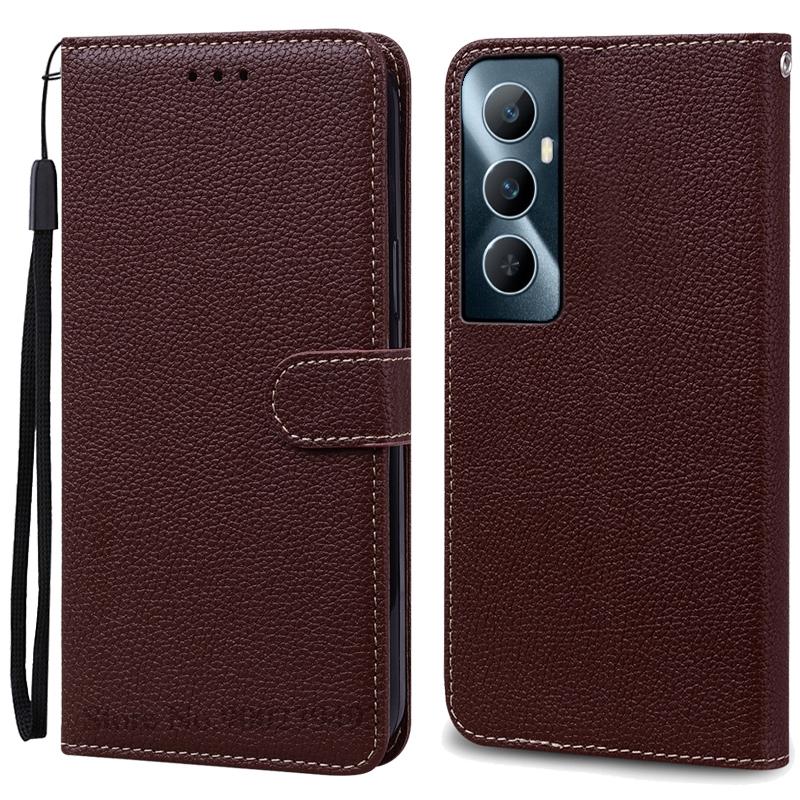 Для Realme C65 Чехол Мягкий Силиконовый Кошелек Кожаный Чехол Для Realme C65 Чехол Флип-Книжка Чехол Телефон Чехол Fundas Shell