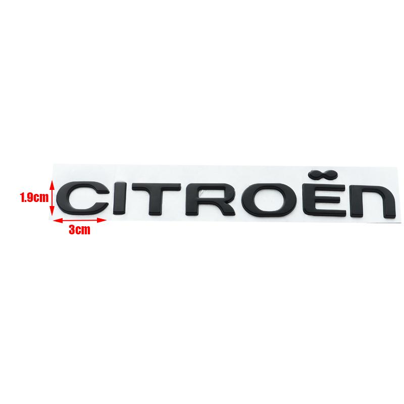 1pcs 3D metal Citroen Car Rear Letter Rear Bumper tail door trunk sticker car rear Emblem sticker styling Accessories
