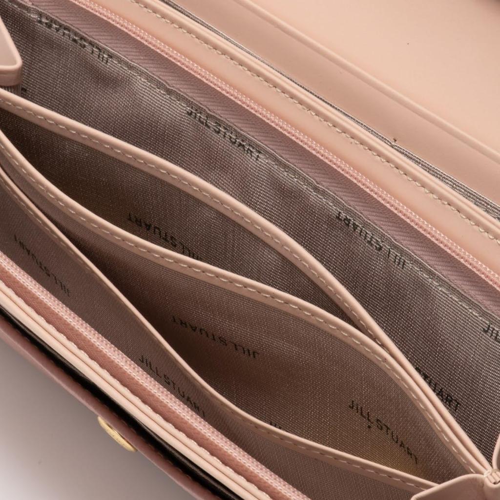 Ленточный мотив для бумажника женский JSLW4CT1 розовый [Jill Stuart] [Misty]