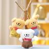 Sweet Super Soft Plush Dog Keychain Adorable Pp Cotton Toy Perfect For Backpack Decoration