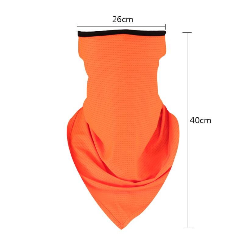 Ветрозащитная пылезащитная маска для лица Дышащая ледяная шелковая накидка на шею Балаклава Бандана Шарф Повязка Наружные спортивные Муфта Подкладка для шлема