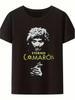 Мужская винтажная футболка в стиле ретро, посвященная Камарону де ла Исла, Черная, с графическим принтом и иконами аниме, манги и латинской музыки ETERNO CAMARON