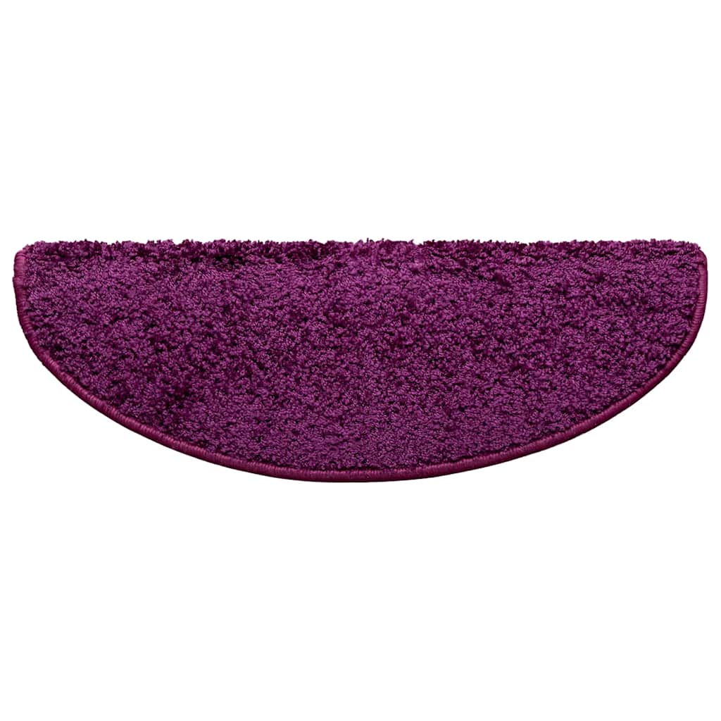 Step Mats 30 pcs 65 x 21 x 4 cm Purple Semi Round Large