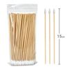 6-inch Single Pointed Long Cotton Swab, Bamboo Pole, Makeup Cotton Swab, Instrument Equipment, Lens Cleaning Cotton Swab