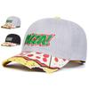 Unisex PIZZA Letter Embroidery Baseball Caps Adjustable Casual Hats Spring and Autumn Outdoor Sunscreen Hat