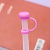 Straw Covers Cap Reusable Silicone Straw Toppers Compatible with Cup Spill Leak Stopper Splash Dust Proof Straws Cover