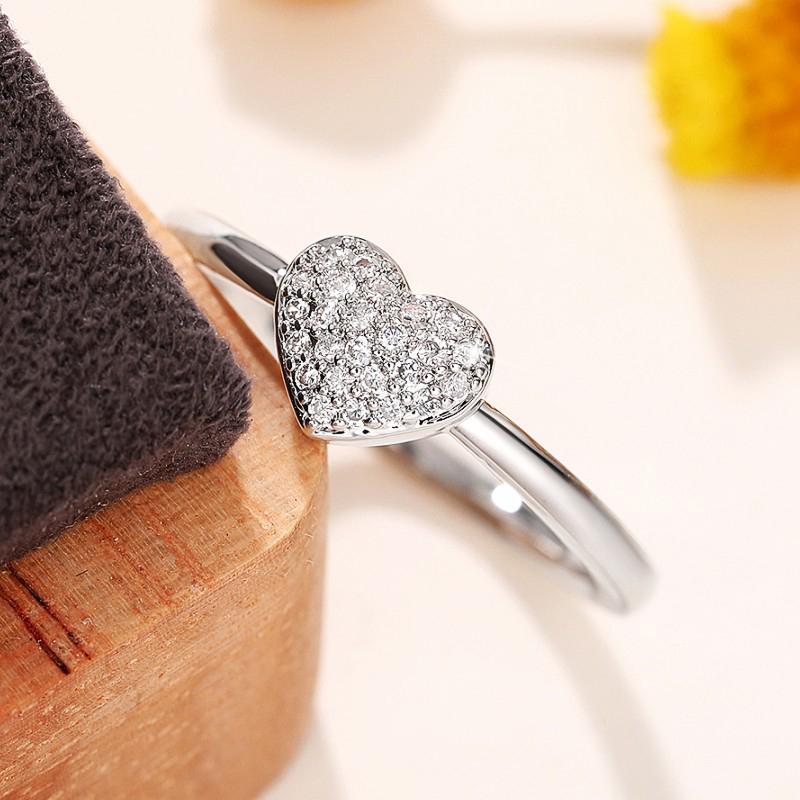 Huitan Ослепительные кольца в форме сердца для женщин, свадебные аксессуары, цветные высококачественные кольца для любви, необычный подарок на годовщину, модные ювелирные изделия