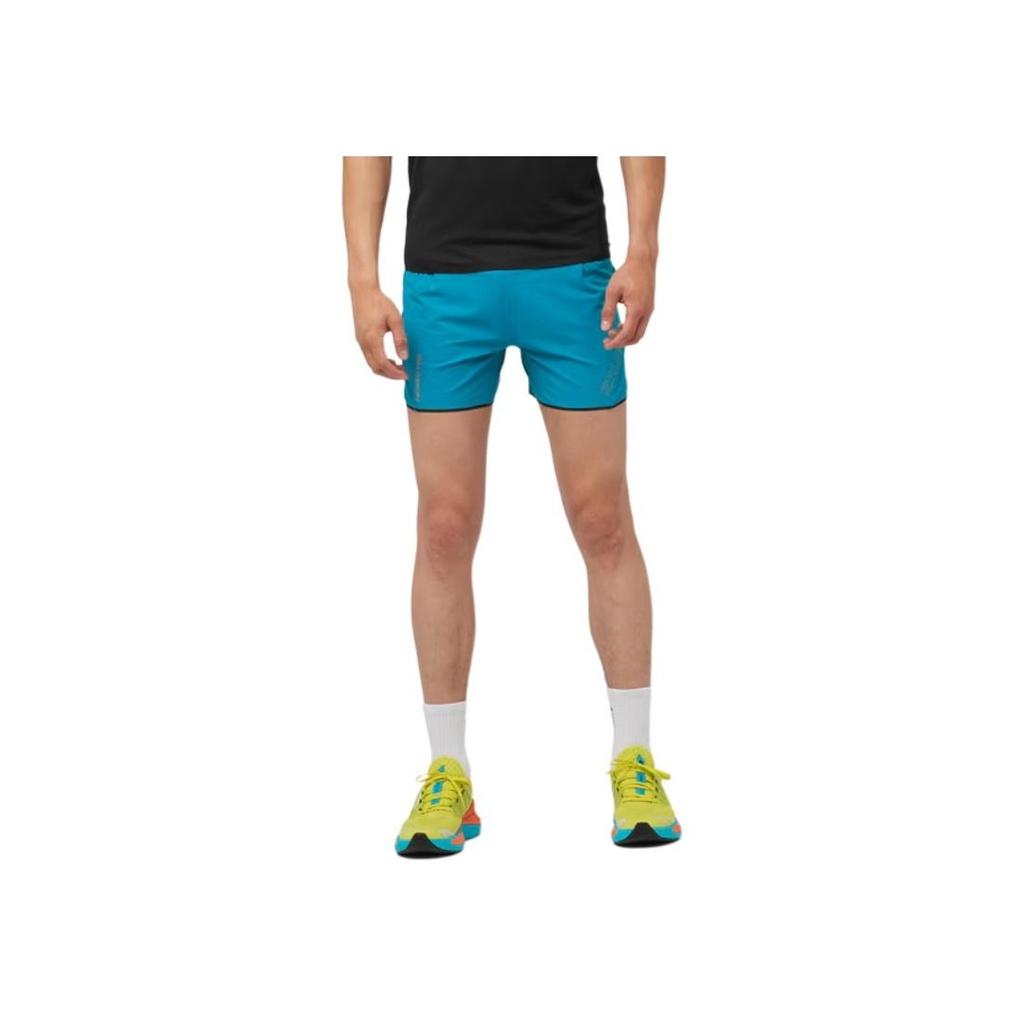 SALOMON Letter Print Fashion Comfortable Versatile Skin-Friendly Casual Shorts Unisex Shorts Deep-Peacock-Blue LC2180800