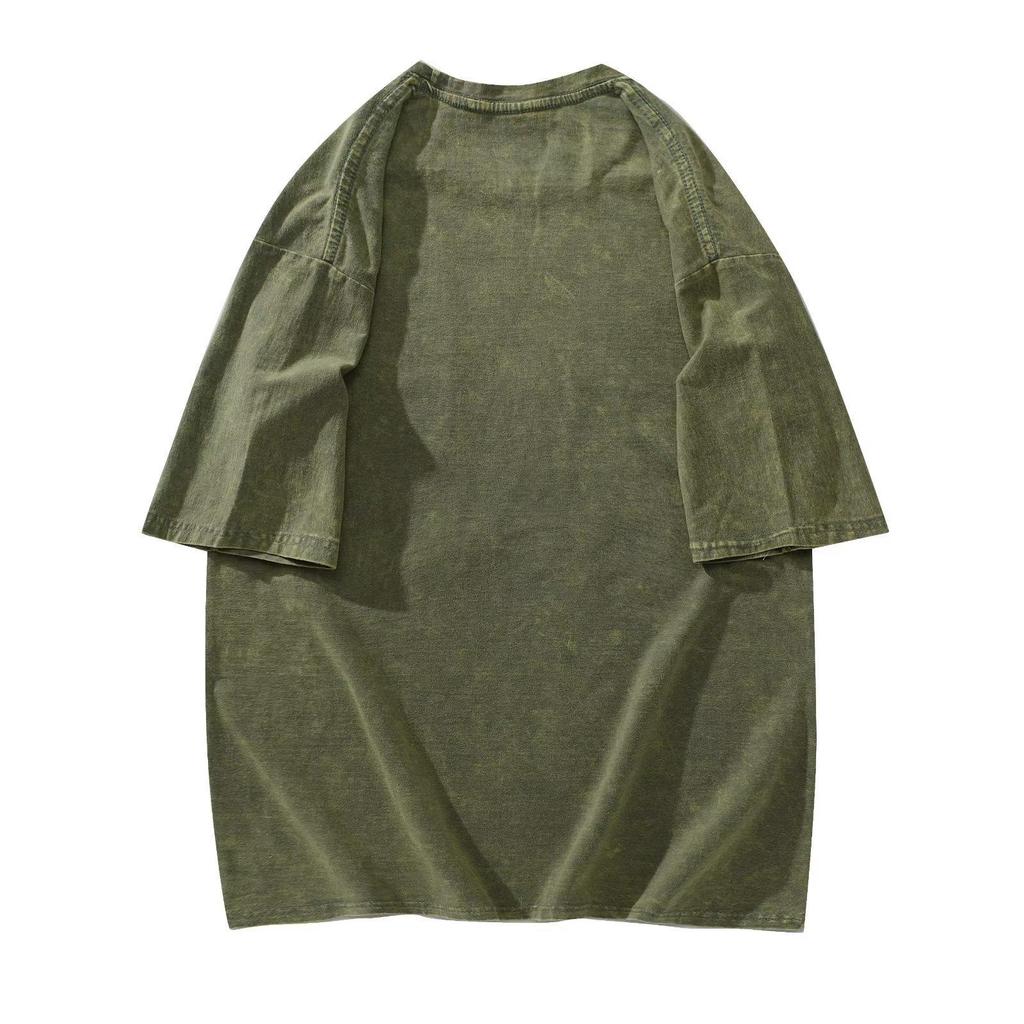 Трендовая футболка оверсайз с коротким рукавом в стиле ретро тай-дай - Унисекс летний стиль