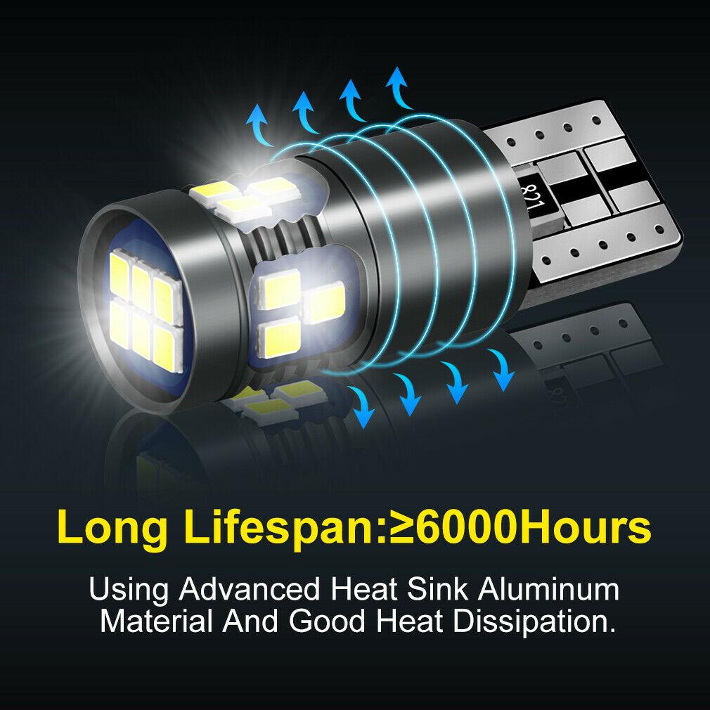 2 шт. супер яркие светодиодные лампы T10 W5W светодиодные лампы 3030 салона автомобиля лампа для чтения габаритная лампа 168 194 светодиодная автоклиновая парковка 12 В для автомобилей