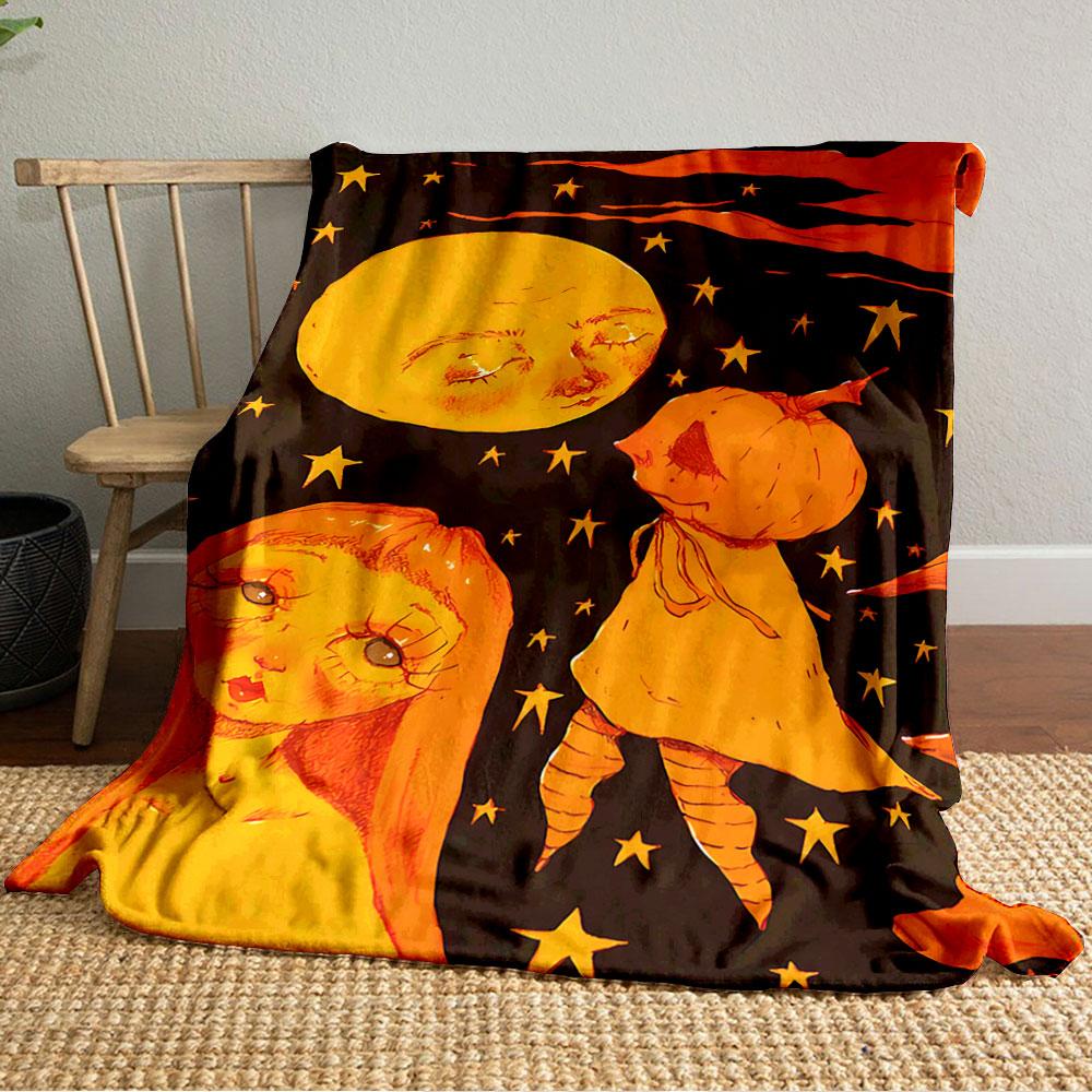 Whimsical Moonlit Fantasy Blanket for all seasons blanket lunch break throw gift