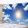 Blue Sky White Cloud Tapestry Wall Hanging Sunset Dusk Sunset Tapestry Background Cloth Bohemian Room Aesthetics Home Decoration