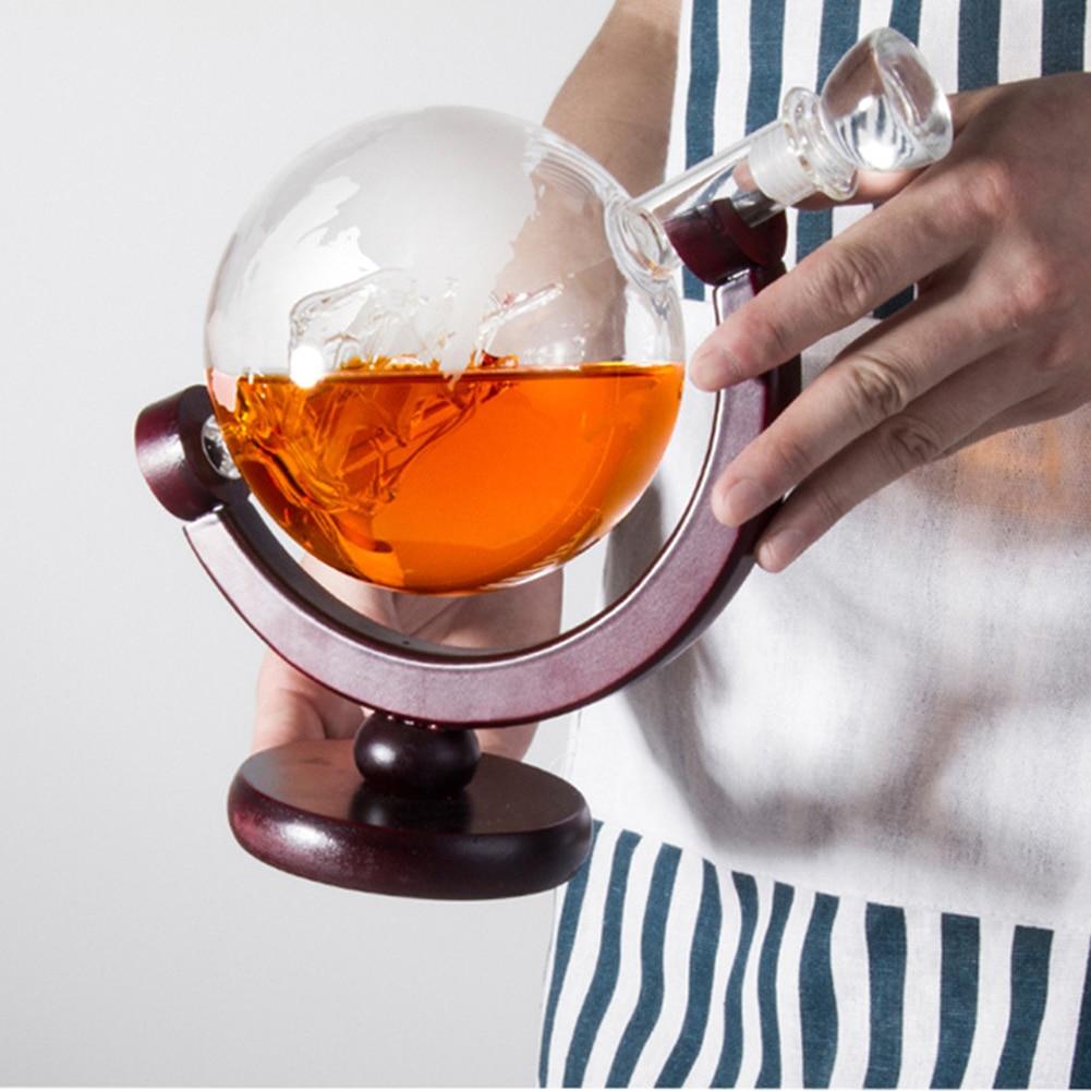 Globe Wine Decanter Glass Crystal Party Alcohol Liquor Carafe Dispenser Bar Glassware Whisky Vodka Decanter Pro Kitchen Bar Tool