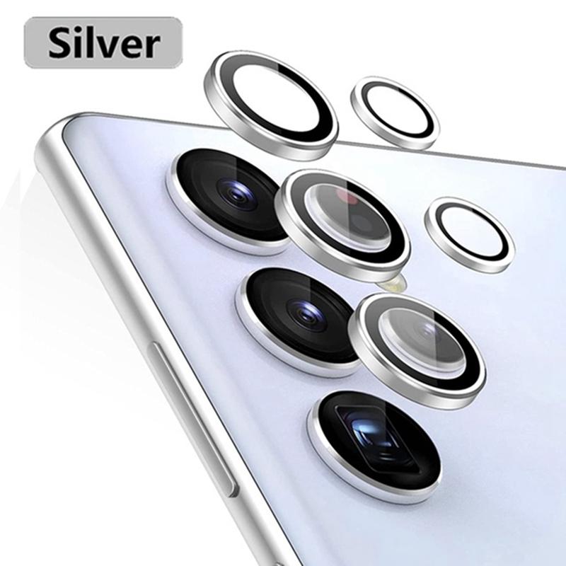 For Samsung Galaxy S22 Ultra Camera Lens Protectors Metal Camera Ring Case Glass for Samsung S 22 S22Ultra 5G Protective Cap