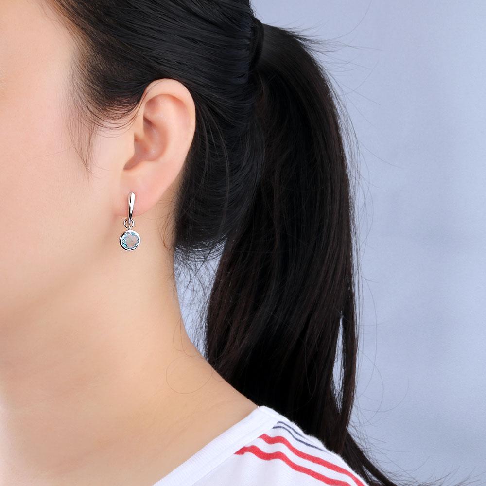 Серьги с аметистом в оправе, простой дизайн, огранка «бриолет», драгоценные камни, ювелирные изделия, комплект ювелирных изделий из серебра 925 пробы, ожерелье, серьги для женщин, подарки