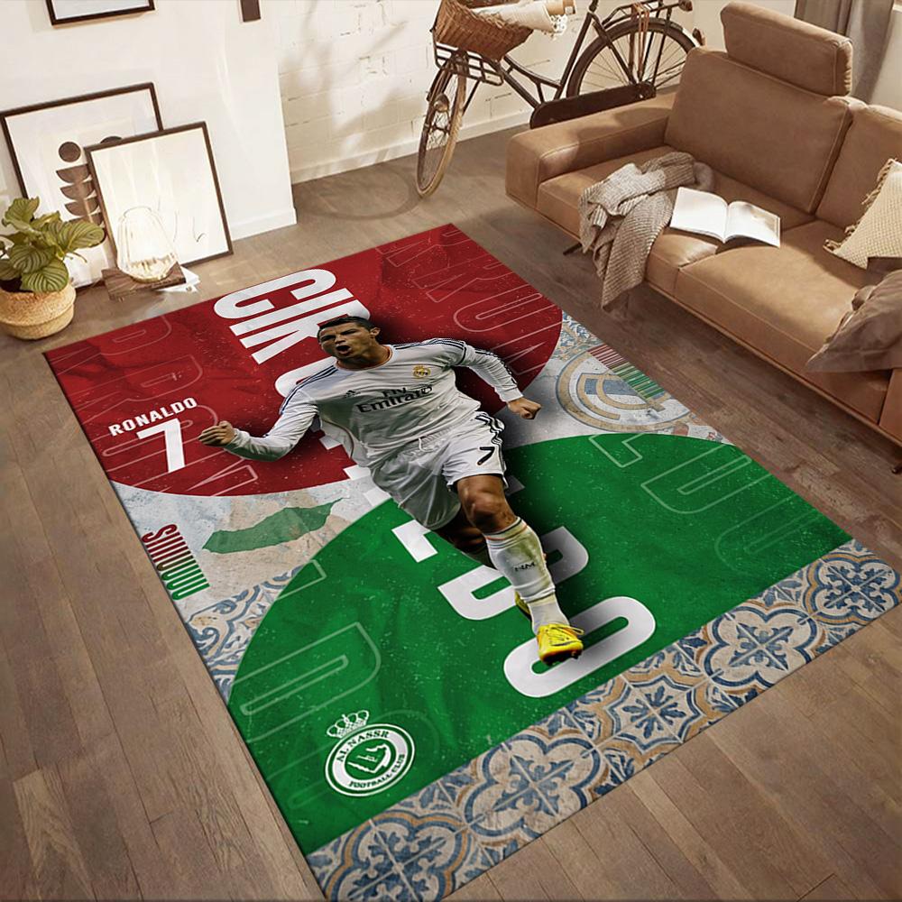Cristiano Ronaldo 5 Area Rug Design for Entryway Foyer Playrooms Living Rooms Antislip Carpet Anime Office Decor