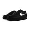 Nike Nike Air Force 1 Низкие износостойкие Кеды для скейтборда Унисекс Черный Серебристый CW2288-001(Team119-)