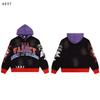 Mens Oversized Cotton Hooded Sweatshirt With Washed Vintage Print Streetwear Hip Hop Jacket