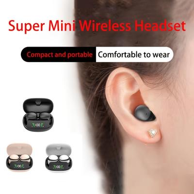 Беспроводная Bluetooth-гарнитура с микрофоном, шумоподавлением, высококачественные наушники, невидимые мини-беруши для сна.