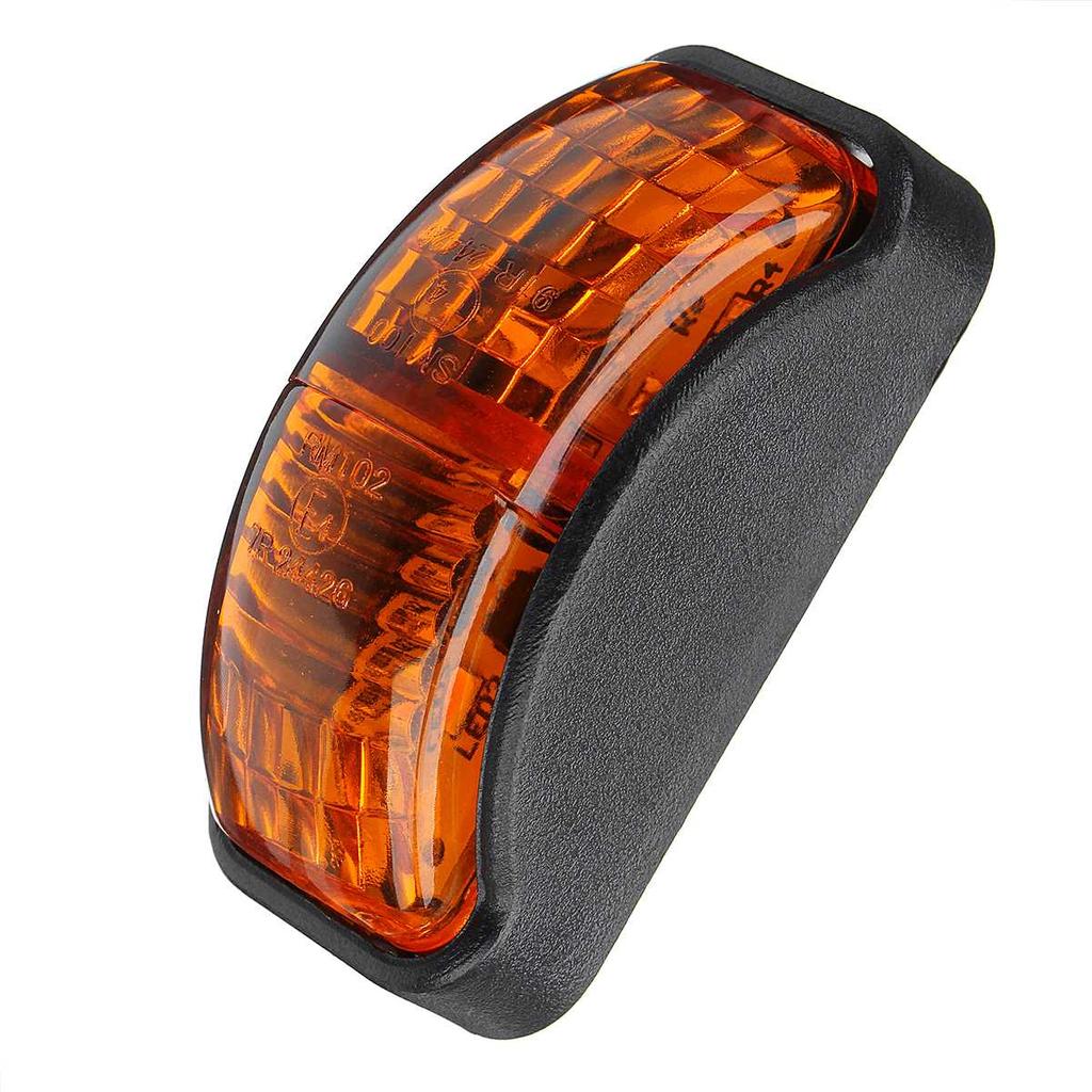 4x 12V-30V 2 SMD светодиода для автомобиля, грузовика, прицепа, боковой габаритный фонарь, мигалка, янтарный индикатор, светодиодные фонари, аксессуары DC12-30v