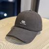 Spring and summer new model large head circumference brushed fabric embroidered three-dimensional letter soft top baseball cap, soft and comfortable,