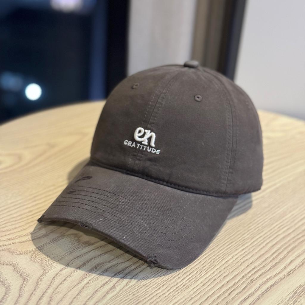Spring and summer new model large head circumference brushed fabric embroidered three-dimensional letter soft top baseball cap, soft and comfortable,
