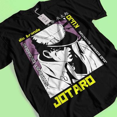 Футболка Jojo's Bizarre Adventure Футболка Джотаро Кудзё Футболка Дио Джорно Йошикаге