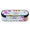 Pen Case Zipper Closure Multi Compartment 300D Polyester with Pen Slots Mesh Pocket and Spacious Main Compartment for Students