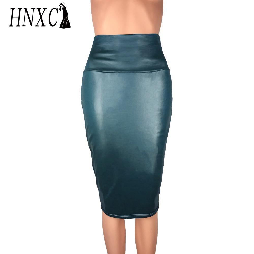 HNXC Женские модные повседневные юбки с однотонным принтом для лета и весны