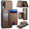 Для Samsung Galaxy A50 Магнитный чехол JEEHOOD J10 Кожаная задняя крышка телефона со съемным держателем для карт Kickstand