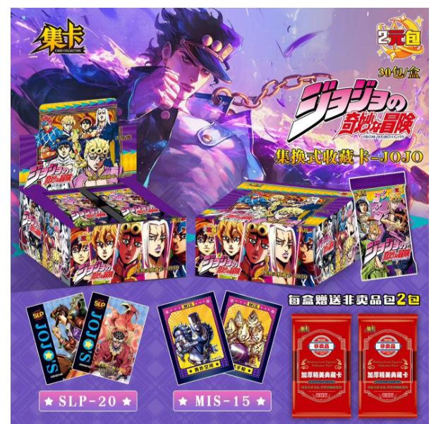 JOJO's Bizarre Adventure Cards Golden Wind Cards Diamond Flash Gold Hot Anime Collection Toys Gifts