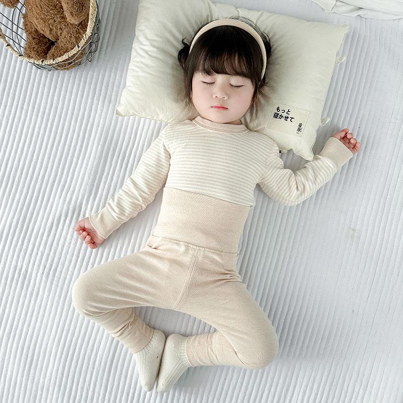 2025 Детский осенний теплый комплект из 100% хлопка: Форма класса А для мальчиков и девочек