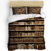 Книжная полка Библиотека Книга Принт Комфортный Пододеяльник Наволочка Домашний Текстиль Покрывало Мальчик Ребенок Подросток Девочка 3 шт. Комплект Постельного Белья