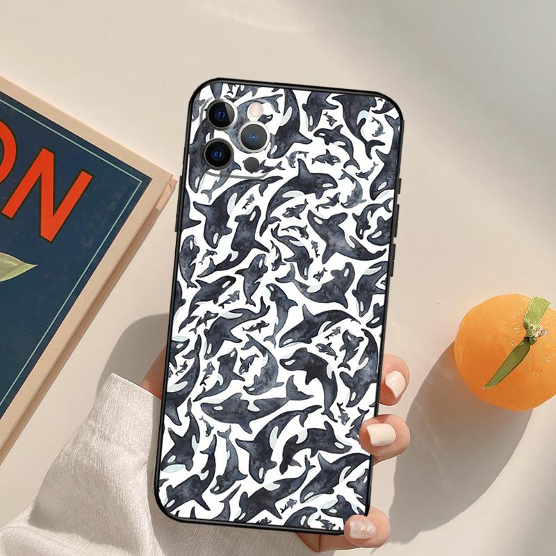 Косатки Косатка Чехол Для iPhone 12 11 13 Pro Max Mini 7 8 Plus X XR XS Max SE 2020 Защита Камеры Чехол