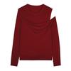 LESS 2023 Winter Merino Wool Round Neck Pullover Sweater