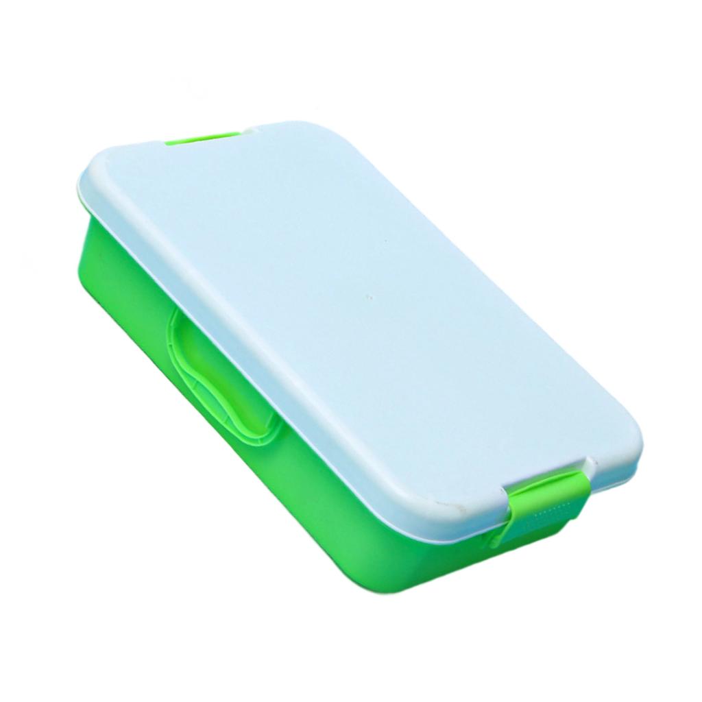 Stackable Plastic Sand Tray Set With Lids Stickers Portable Sensory Bin For Kids Art Crafts Storage Blue Green Pink