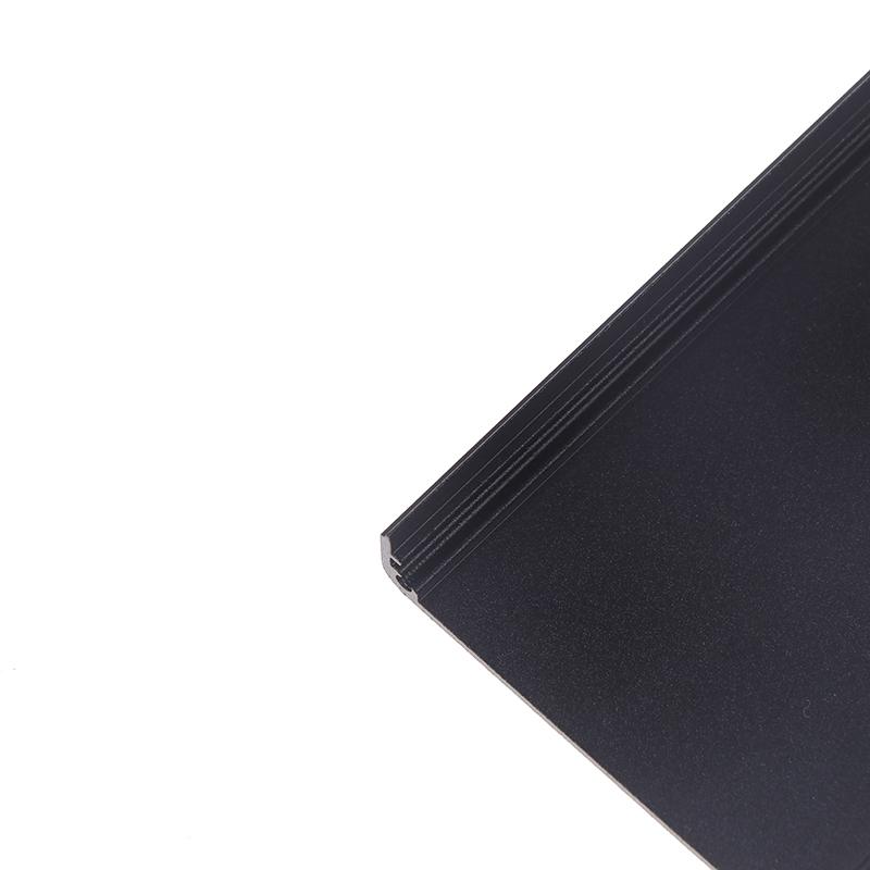 Алюминиевый корпус для приборной панели Pcb, корпус для электронного проекта, панели, винты, встроенные пазы, черный цвет 80X50X20 мм