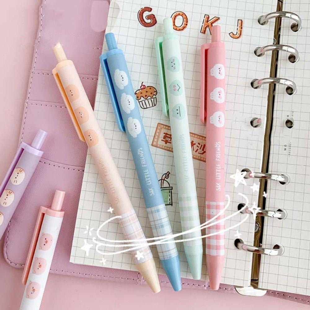 Writing Tools Cartoon Learning Office Supplies Ballpoint Pen Rollerball Pen Gel Pens Press Type