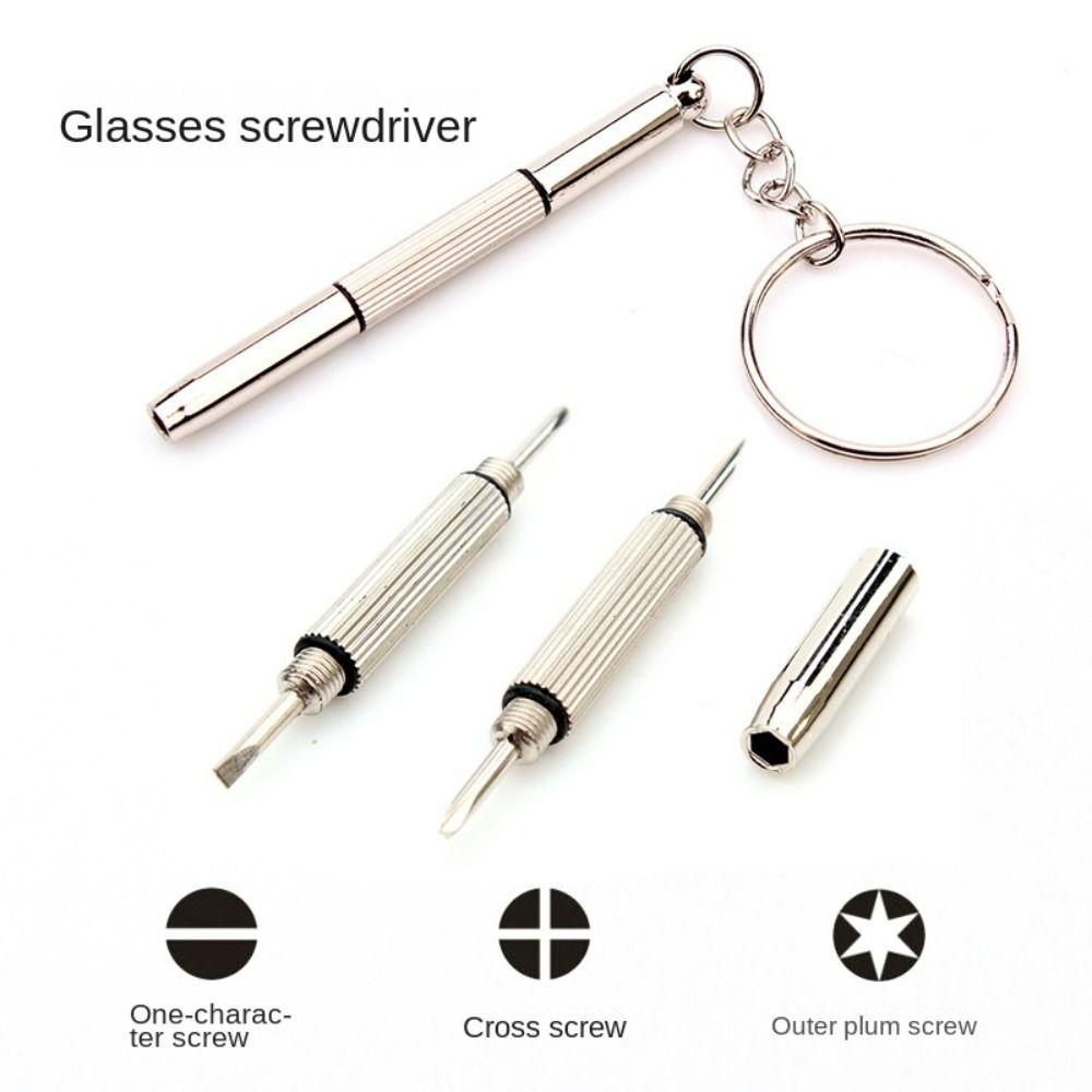 With Keychain Eyeglass Screwdrivers Steel Eyeglass Repair Tools Screwdriver Repair Kit Phone