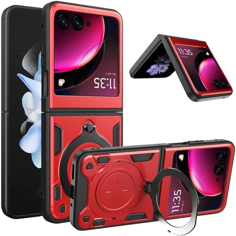 Слайдерная крышка для Motorola Moto Razr 60 Ultra 50 40 Ultra Razr Plus Чехол Кольцо-подставка Держатель Ударопрочный Защита камеры Capa