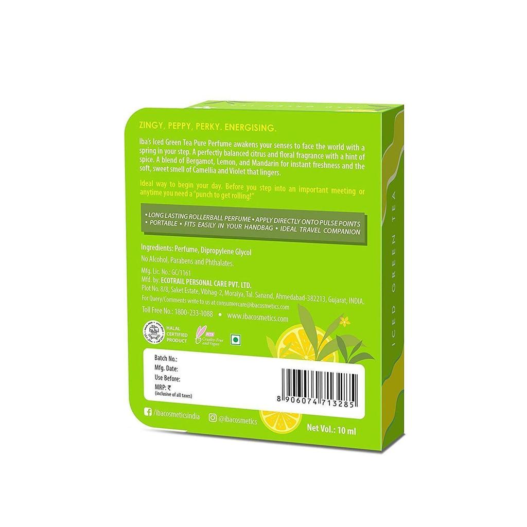 Духи женские Зеленый чай со льдом (10 мл), Iced Green Tea Pure Perfume, Iba Halal Care