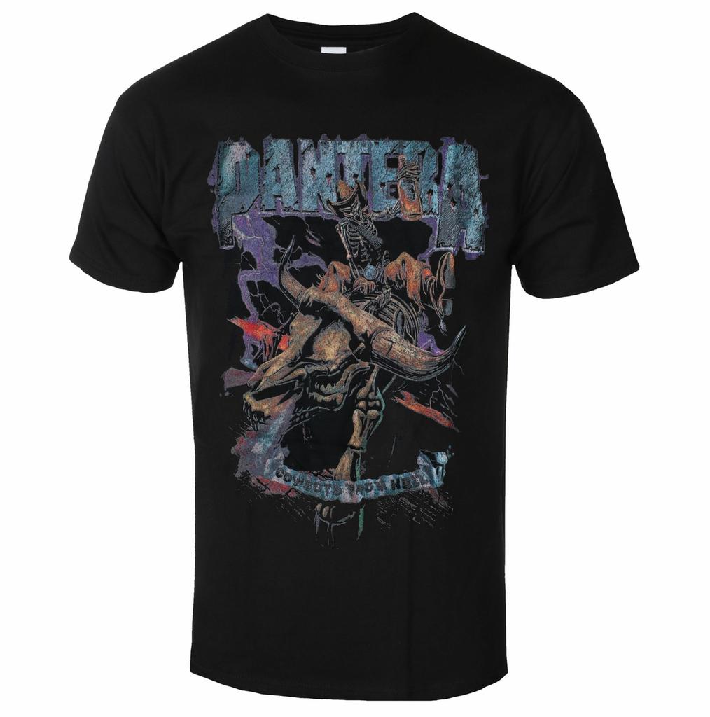 Pantera Serpent Skull Art Pattern Metal Band Tshirt Casual Street Style Cotton Tshirt Suitable For Both Unisex And Unisex