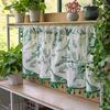 Вышитые цветочные короткие шторы для гостиной, спальни, двери, окна, жалюзи