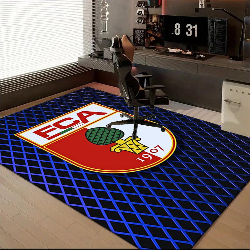 Augs-burg Crest Rug for Living Room, Game Rooms, Office, Bedroom, Office Floor Mat Playful Design, fan gifts Christmas decor